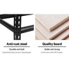 1.8M 5-Shelves Steel Warehouse Shelving Racking Garage Storage Rack Black Deals499
