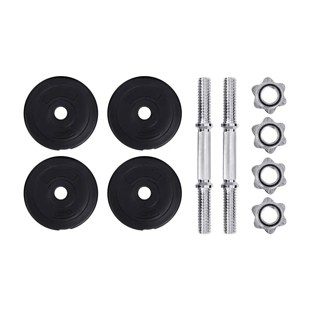 10KG Dumbbells Dumbbell Set Weight Training Plates Home Gym Fitness Exercise Deals499