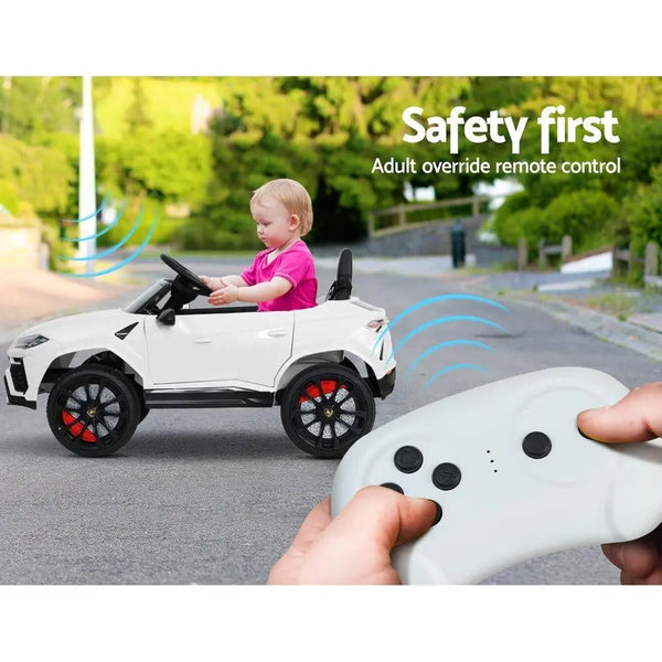 12V Electric Kids Ride On Toy Car Licensed Lamborghini URUS Remote Control White Deals499