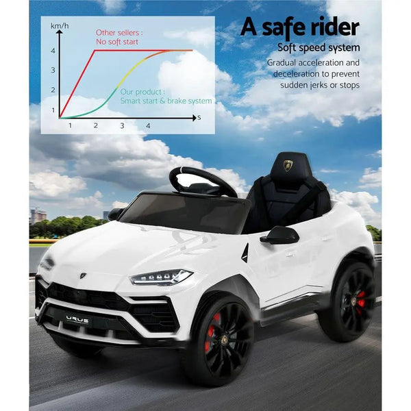 12V Electric Kids Ride On Toy Car Licensed Lamborghini URUS Remote Control White Deals499
