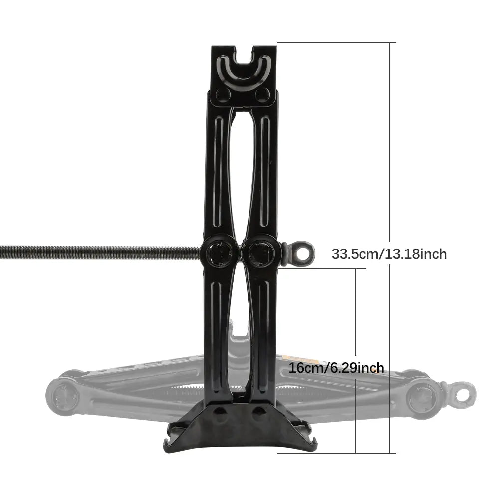 2 Ton Scissor Jack Car Van Wind Up Tyre Lift Chrome Crank Handle Emergency Tool Deals499
