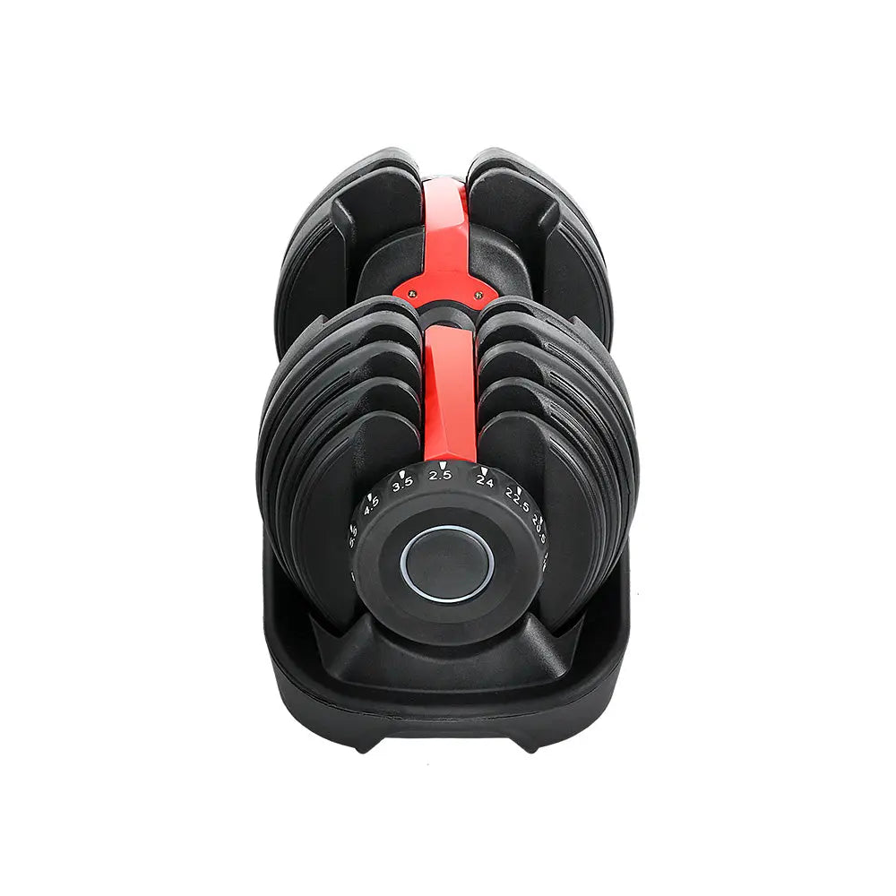 24kg Adjustable Dumbbell Dumbbells Weight Plates Home Gym Fitness Exercise Deals499