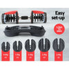 24kg Adjustable Dumbbell Dumbbells Weight Plates Home Gym Fitness Exercise Deals499