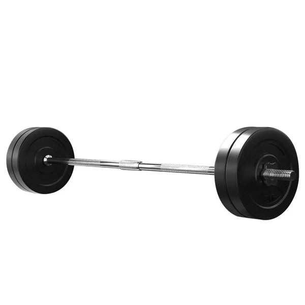 28KG Barbell Weight Set Plates Bar Bench Press Fitness Exercise Home Gym 168cm Deals499