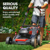 BAUMR-AG 19 Inch Electric Cordless Lawn Mower Kit Battery Powered w/ 2x 4.0Ah Lithium Batteries from Deals499 at Deals499
