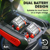 BAUMR-AG 19 Inch Electric Cordless Lawn Mower Kit Battery Powered w/ 2x 4.0Ah Lithium Batteries from Deals499 at Deals499