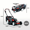 BAUMR-AG 19 Inch Electric Cordless Lawn Mower Kit Battery Powered w/ 2x 4.0Ah Lithium Batteries from Deals499 at Deals499