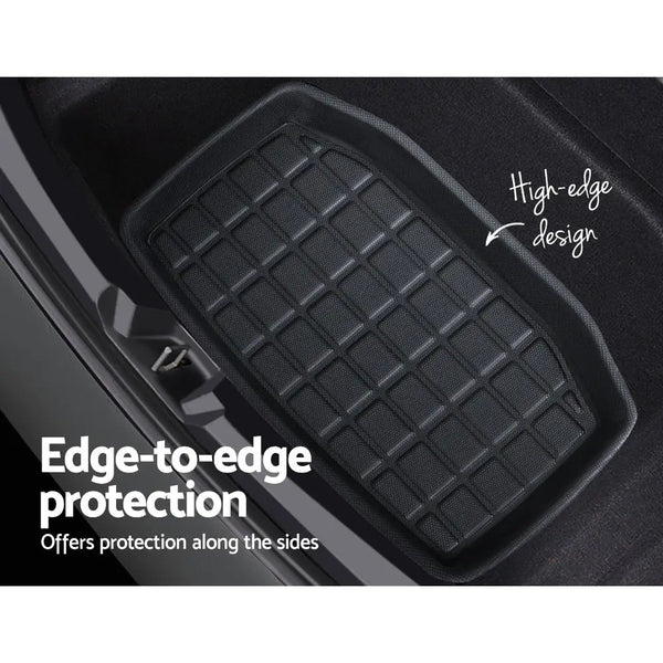 3PCS Car Rear Front Cargo Trunk Toolbox Luggage Rubber Mats for Tesla Model 3 2021-2022 Deals499