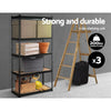 3x1.8M 5-Shelves Steel Warehouse Shelving Racking Garage Storage Rack Black Deals499