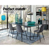 4 X Artiss Dining Chairs Dark Grey Deals499