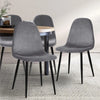 4 X Artiss Dining Chairs Dark Grey Deals499