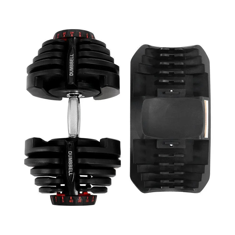 40KG Dumbbells Adjustable Dumbbell Weight Plates Home Gym Exercise Deals499