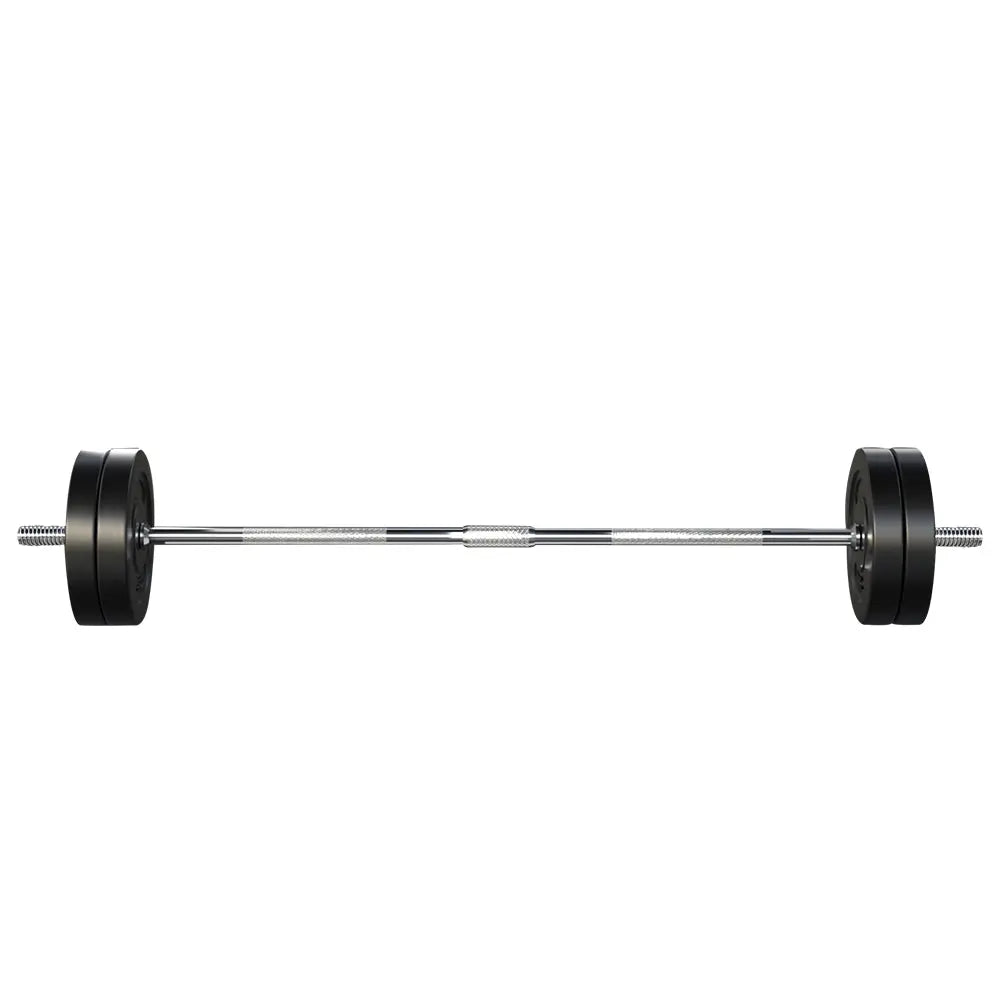48KG Barbell Weight Set Plates Bar Bench Press Fitness Exercise Home Gym 168cm Deals499