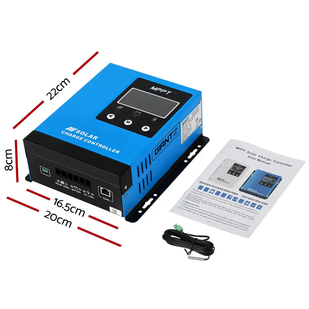 Giantz 40A MPPT Solar Charge Controller Auto 12V/24V/36V/48V Battery Regulator from Deals499 at Deals499