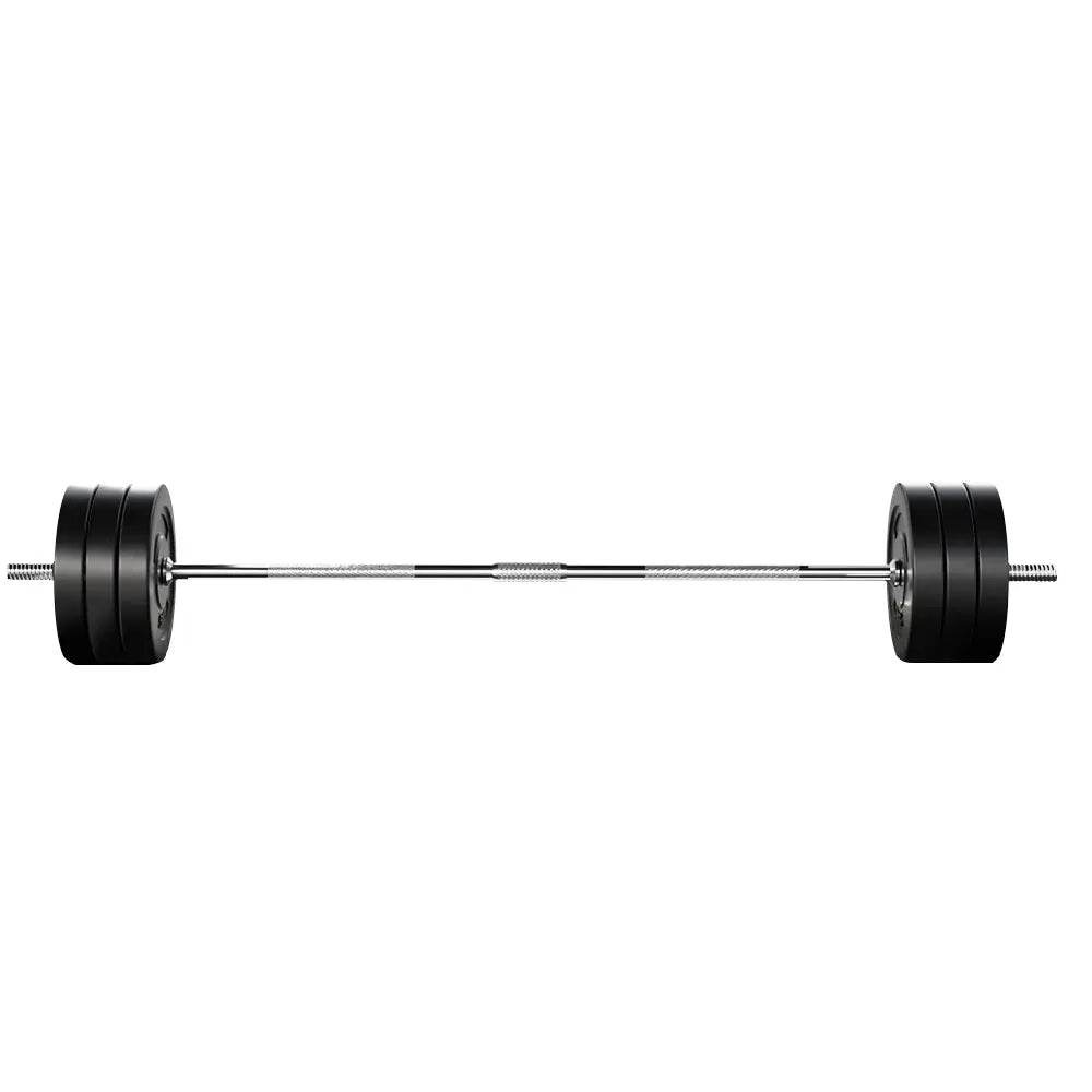 68KG Barbell Weight Set Plates Bar Bench Press Fitness Exercise Home Gym 168cm Deals499