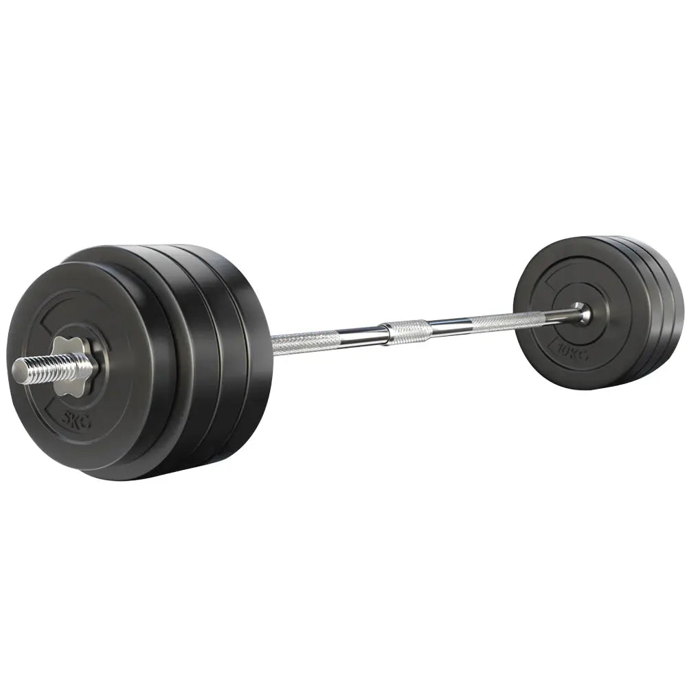 78KG Barbell Weight Set Plates Bar Bench Press Fitness Exercise Home Gym 168cm Deals499