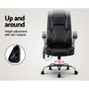 8 Point PU Leather Massage Chair - Black Deals499