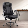 8 Point PU Leather Massage Chair - Black Deals499