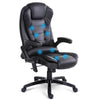 8 Point PU Leather Reclining Massage Chair - Black Deals499