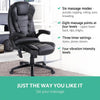 8 Point PU Leather Reclining Massage Chair - Black Deals499