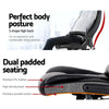 8 Point PU Leather Reclining Massage Chair - Black Deals499
