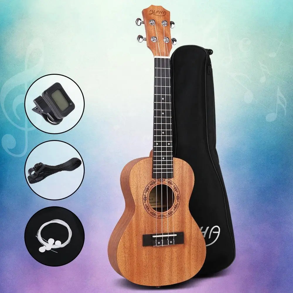 ALPHA 23 Inch Concert Ukulele Mahogany Ukeleles Uke Hawaii Guitar Deals499