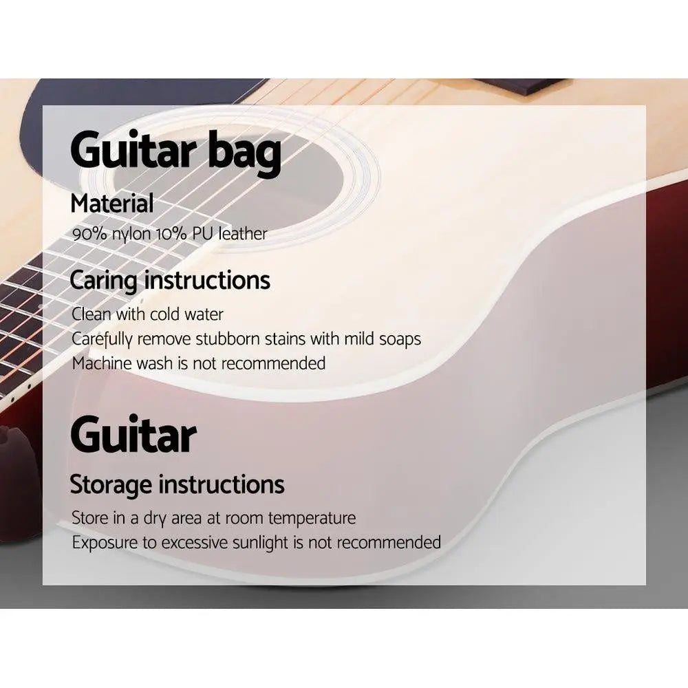 ALPHA 41 Inch Wooden Acoustic Guitar Natural Wood Deals499