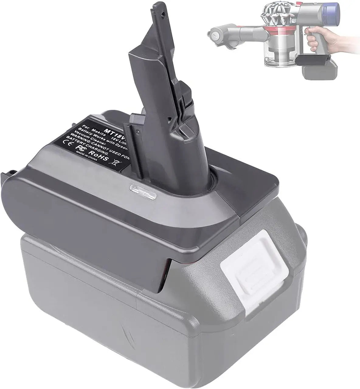 Makita 18V To Dyson V7 & V8 Battery Converter / Adapter from Deals499 at Deals499