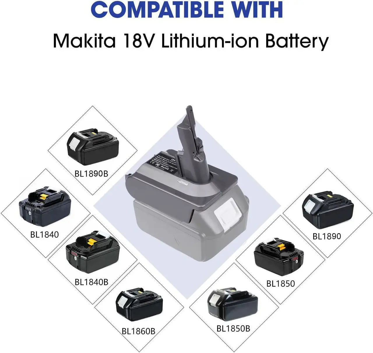 Makita 18V To Dyson V7 & V8 Battery Converter / Adapter from Deals499 at Deals499