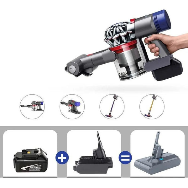 Makita 18V To Dyson V7 & V8 Battery Converter / Adapter from Deals499 at Deals499
