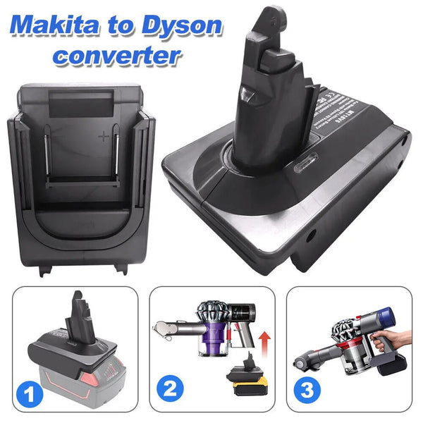 Makita 18V To Dyson V6, DC58 & DC59 Battery Converter / Adapter from Deals499 at Deals499
