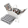 Alfresco 2 Person Picnic Basket Baskets White Deluxe Outdoor Corporate Blanket Park Deals499