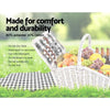 Alfresco 2 Person Picnic Basket Baskets White Deluxe Outdoor Corporate Blanket Park Deals499