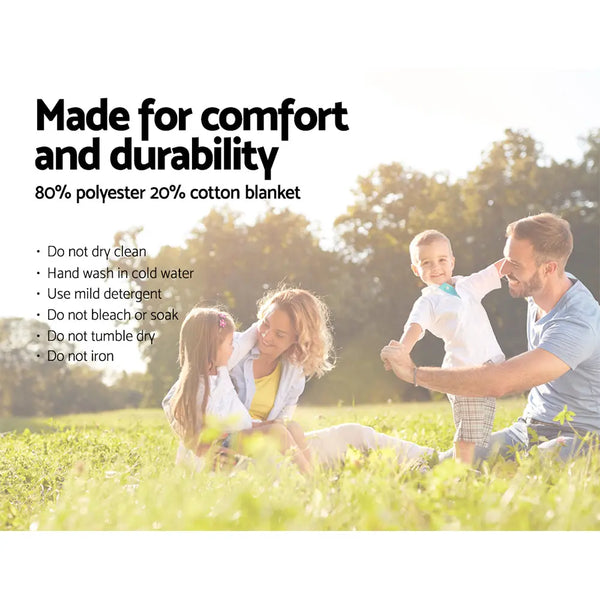 Alfresco 4 Person Picnic Basket Set Basket Outdoor Insulated Blanket Deluxe Deals499