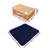 Alfresco 4 Person Picnic Basket Wicker Set Baskets Outdoor Insulated Blanket Navy Deals499
