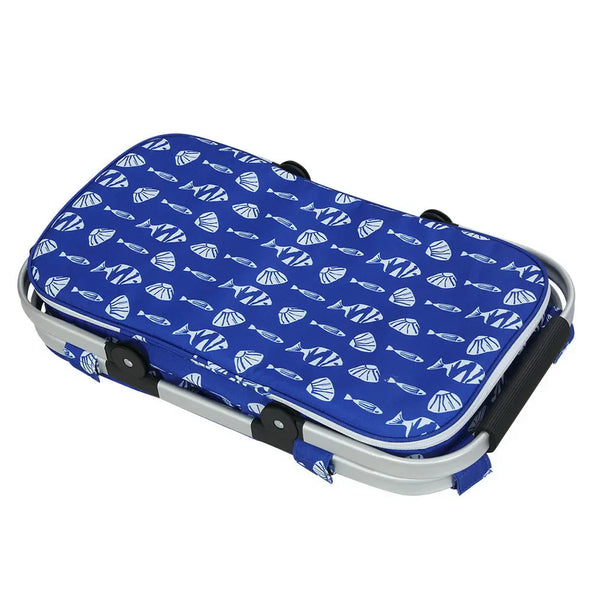 Alfresco Large Folding Picnic Bag Basket Hamper Camping Hiking Insulated Lunch Cooler Deals499