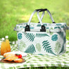 Alfresco Picnic Bag Basket Folding Hamper Camping Hiking Insulated White Deals499