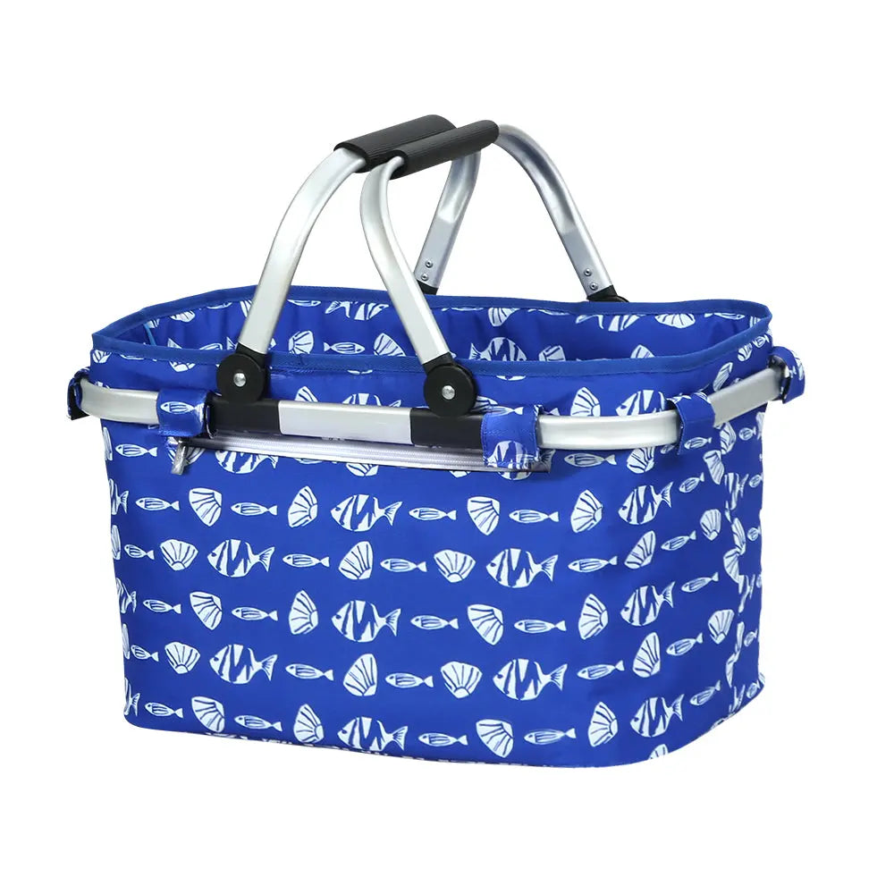 Alfresco Picnic Bag Basket FoldingHamper Camping Hiking Insulated Deals499