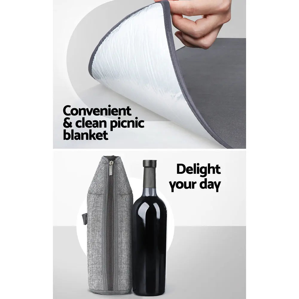 Alfresco Picnic Basket Backpack Set Cooler Bag 4 Person Outdoor Insulated Liquor Deals499