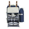 Alfresco Picnic Basket Backpack Set Cooler Bag 4 Person Outdoor Liquor Blue Deals499