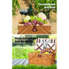 Alfresco Picnic Basket Set Wooden Cooler Bag 4 Person Outdoor Insulated Liquor Deals499