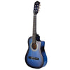 Alpha 34" Inch Guitar Classical Acoustic Cutaway Wooden Ideal Kids Gift Children 1/2 Size Blue Deals499