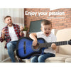 Alpha 34" Inch Guitar Classical Acoustic Cutaway Wooden Ideal Kids Gift Children 1/2 Size Blue with Capo Tuner Deals499