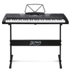 Alpha 61 Key Lighted Electronic Piano Keyboard LCD Electric w/ Holder Music Stand Deals499