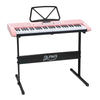 Alpha 61 Key Lighted Electronic Piano Keyboard LED Electric Holder Music Stand Deals499