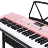 Alpha 61 Key Lighted Electronic Piano Keyboard LED Electric Holder Music Stand Deals499