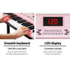 Alpha 61 Key Lighted Electronic Piano Keyboard LED Electric Holder Music Stand Deals499