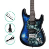 Alpha Electric Guitar Music String Instrument Rock Blue Carry Bag Steel String Deals499