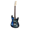 Alpha Electric Guitar Music String Instrument Rock Blue Carry Bag Steel String Deals499