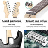 Alpha Electric Guitar Music String Instrument Rock Blue Carry Bag Steel String Deals499